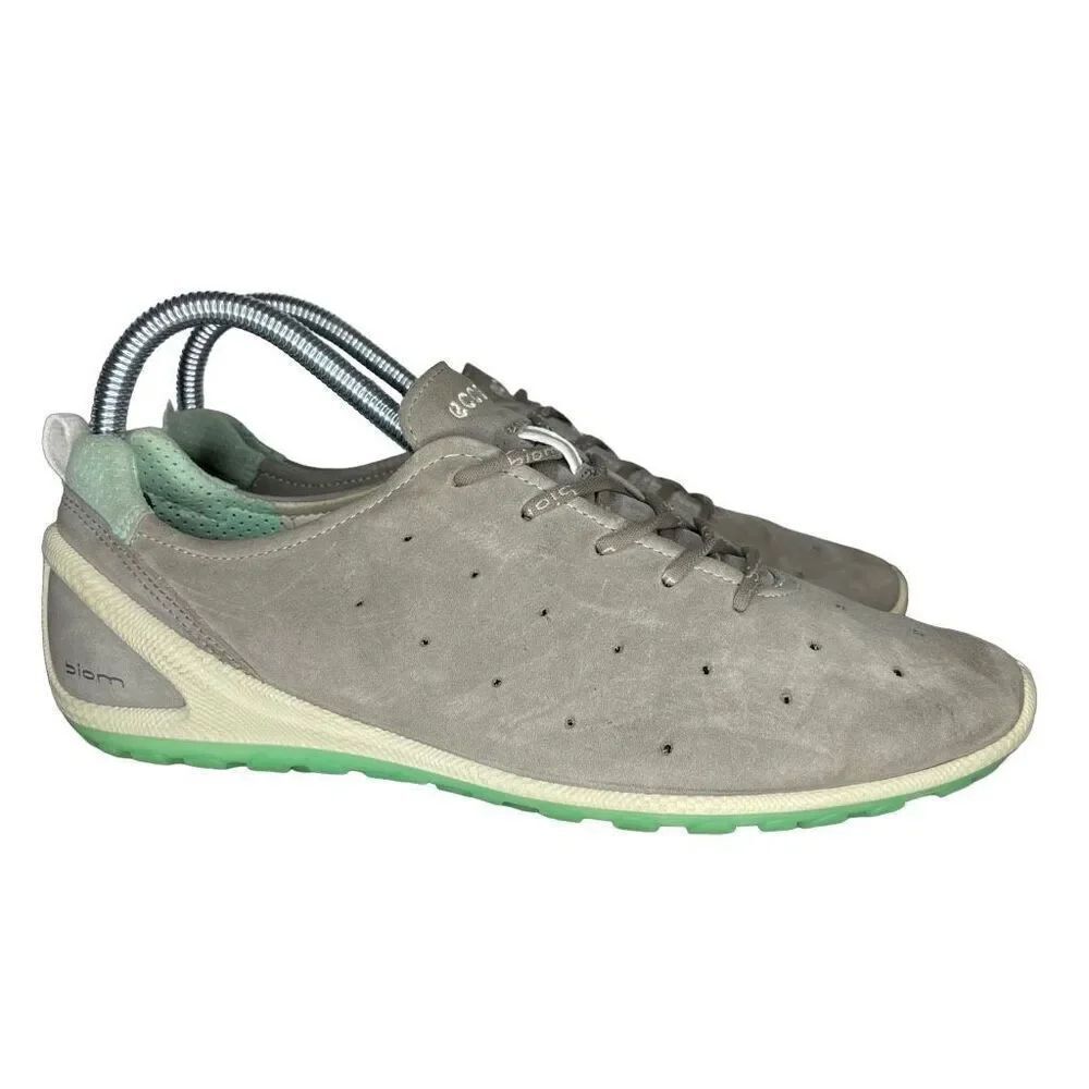 ECCO Shoes Biom Lite Tarmac Women’s Golf Sneakers Brown Green Suede Size 8
